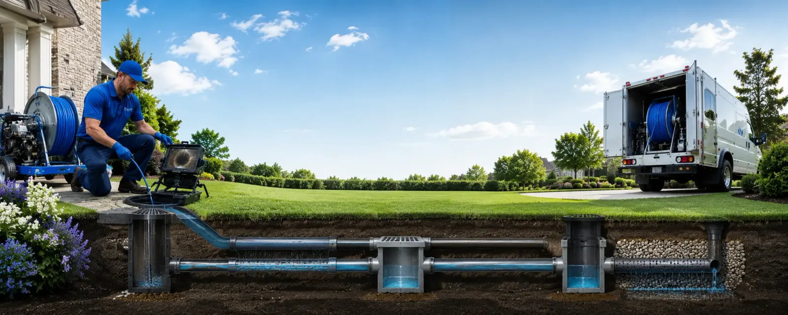 Outdoor drain cleaning information for Garvin, OK